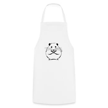 Hamster mignon animal rongeur animaux animal vecteur 10 - Tablier de cuisine - blanc - Devant - AI Model Male 185 dark (185cm)