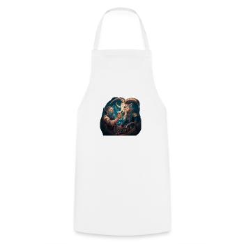 Sailor vs. goat, the battle for beer - Cooking Apron - white - Front - AI Model Male 185 dark (185cm)