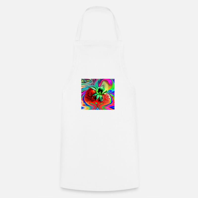 Fraise - Tablier de cuisine - blanc