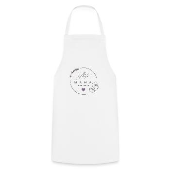 Beste Mama der Welt Geschenk - Kochschürze - Weiß - Vorne - AI Model Male 185 dark (185cm)