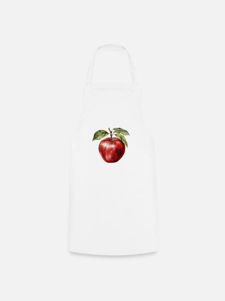 Apfel - Kochschürze - Weiß