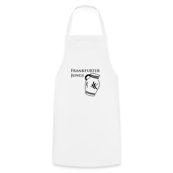 Frankfurter Jungs Bembel – Frankfurt Bembel Shop - Kochschürze - Weiß - Vorne - AI Model Male 185 dark (185cm)