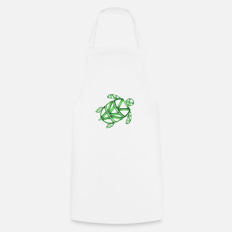 Tortue - Tablier de cuisine - blanc