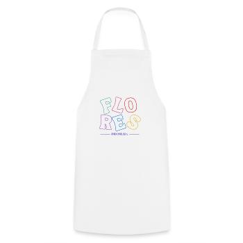 Breathtaking Beauty of Flores Indonesia - Cooking Apron - white - Front - AI Model Male 185 dark (185cm)