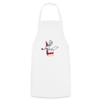 Hase Geburtstag Jahre alt Geschenk Tröte Party Hut - Kochschürze - Weiß - Vorne - AI Model Male 185 dark (185cm)