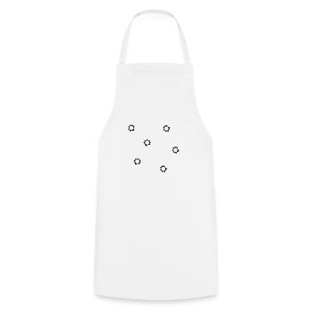 shot holes - Cooking Apron - white - Front - AI Model Male 185 dark (185cm)