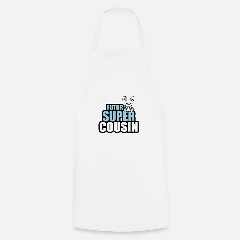 futur super cousin - Tablier de cuisine - blanc