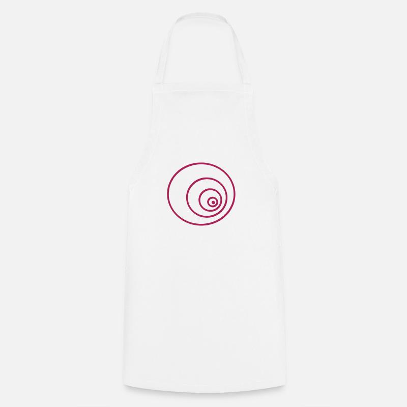 Circles - Cooking Apron - white