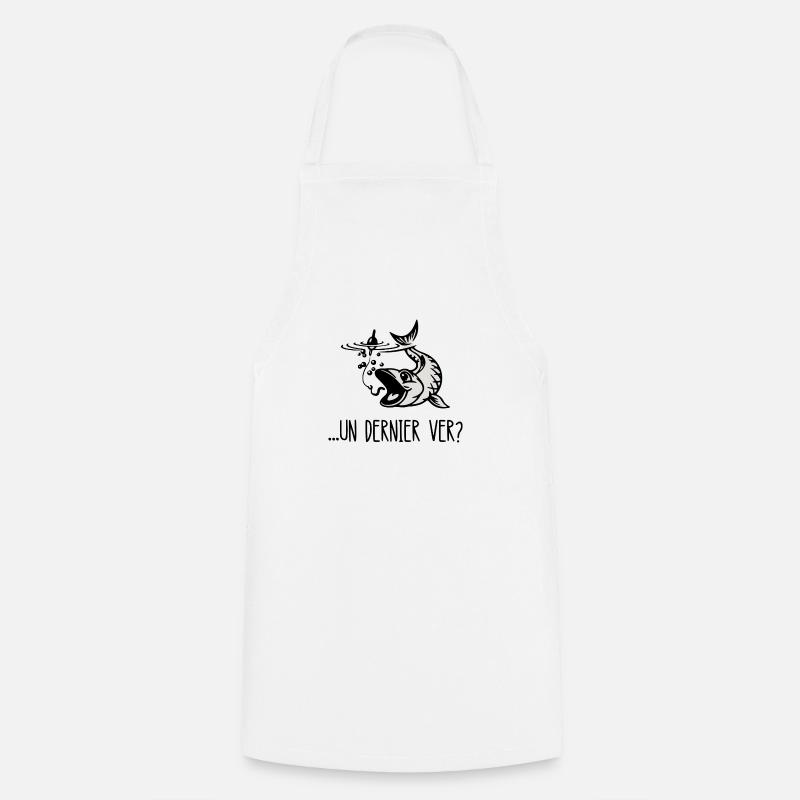 un dernier ver - Tablier de cuisine - blanc