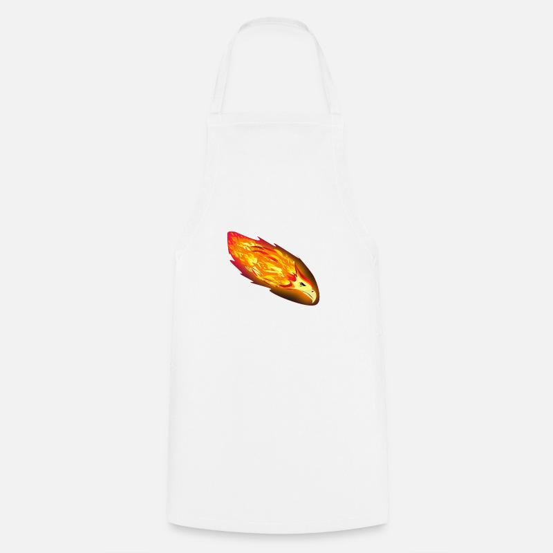 FIRE EAGLE - Cooking Apron - white