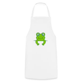 Shield Wall Frog Comic - Cooking Apron - white - Front - AI Model Male 185 dark (185cm)