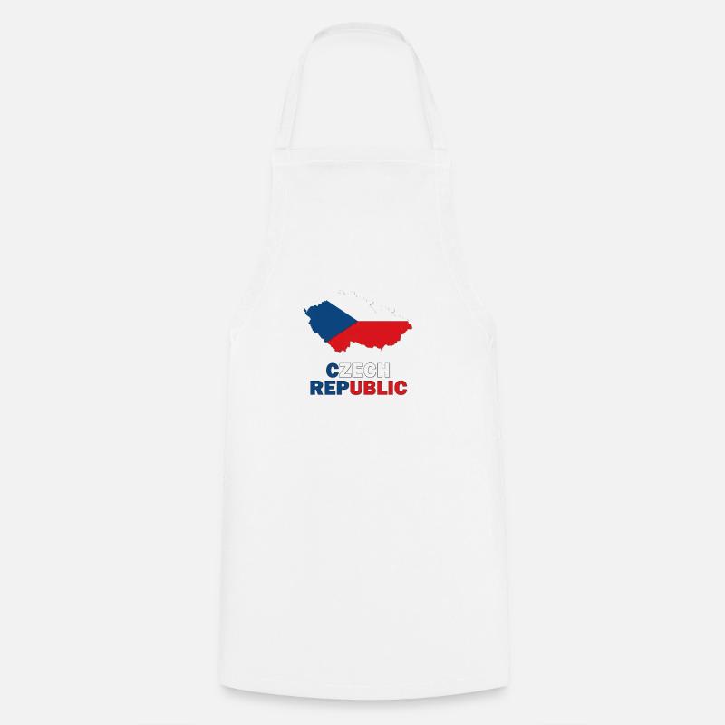 République tchèque - Tablier de cuisine - blanc