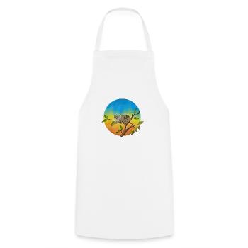 Cat - Cooking Apron - white - Front - AI Model Male 185 dark (185cm)