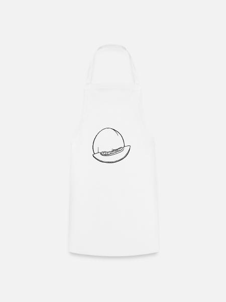Honigmelone - Kochschürze - Weiß