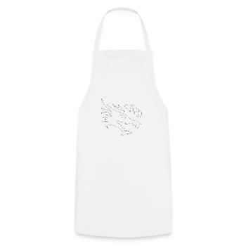 dragon22 blanc - Tablier de cuisine - blanc - Devant - AI Model Male 185 dark (185cm)