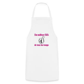 Meilleure TATA DE TOUS LES TEMPS - Tablier de cuisine - blanc - Devant - AI Model Male 185 dark (185cm)