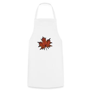 Autumn Leaf 2 - Cooking Apron - white - Front - AI Model Male 185 dark (185cm)