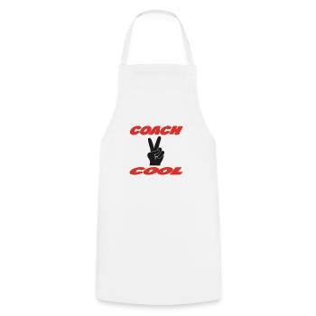COACH COOL - Tablier de cuisine - blanc - Devant - AI Model Male 185 dark (185cm)