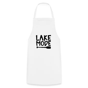 Lake Mode Adventure PaddleMotivation Design - Cooking Apron - white - Front - AI Model Male 185 dark (185cm)