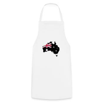 Australia - Tablier de cuisine - blanc - Devant - AI Model Male 185 dark (185cm)