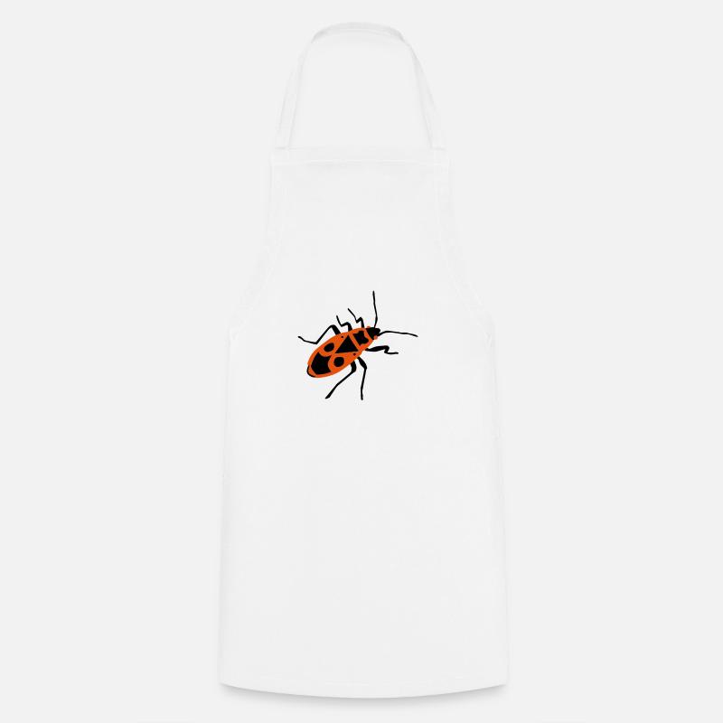 Incendie du pin - insecte - Firebug - Tablier de cuisine - blanc