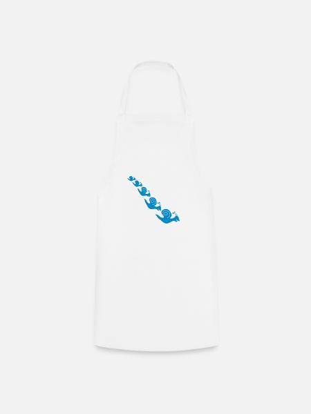 Happy Snails - Kochschürze - Weiß