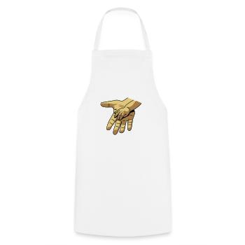 hand_in_hand - Tablier de cuisine - blanc - Devant - AI Model Male 185 dark (185cm)