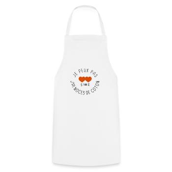 Noces de coton - Tablier de cuisine - blanc - Devant - AI Model Male 185 dark (185cm)