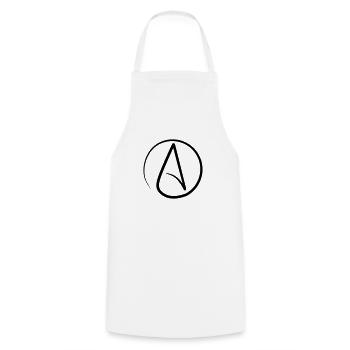 Atheism Symbol - Cooking Apron - white - Front - AI Model Male 185 dark (185cm)