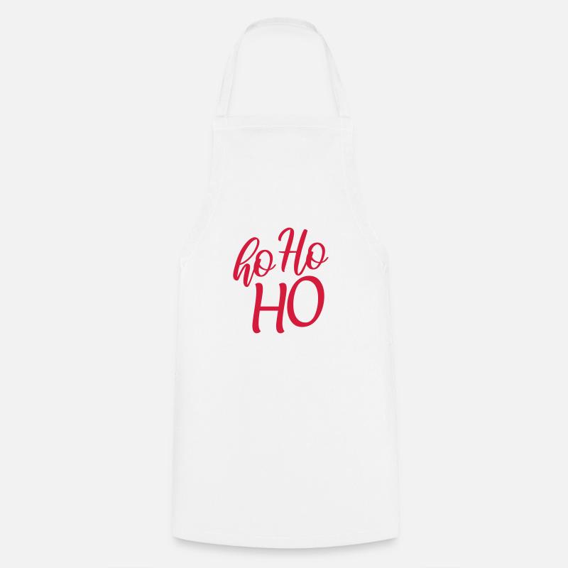 Ho Ho Ho - Tablier de cuisine - blanc