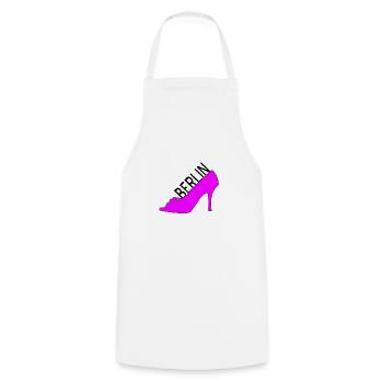 Berlin - Cooking Apron - white - Front - AI Model Male 185 dark (185cm)
