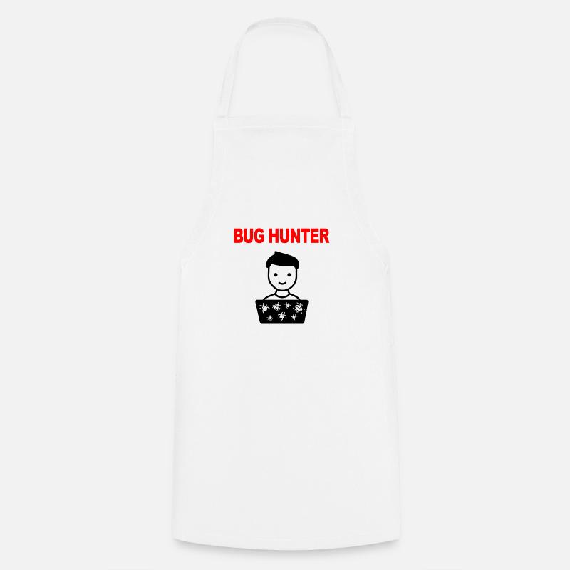 Bug Hunter, Software Testing, Programmer, IT, Bugs - Kochschürze - Weiß