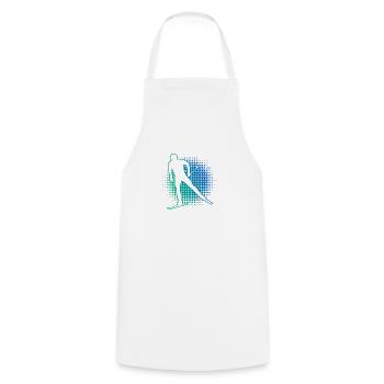 Men's Cross-Country Skating Women's Cross-Country Classic - Cooking Apron - white - Front - AI Model Male 185 dark (185cm)
