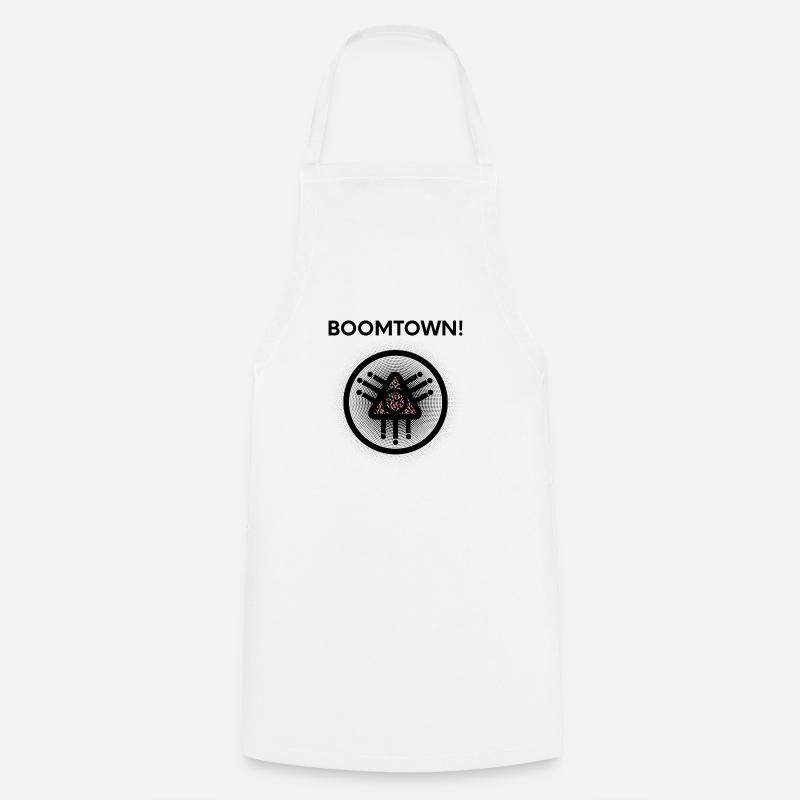 Boomtown Print! - Cooking Apron - white