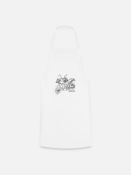 Motorcycle S1000XR - Cooking Apron - white