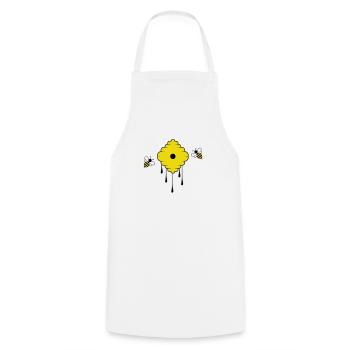 honey bees - Cooking Apron - white - Front - AI Model Male 185 dark (185cm)