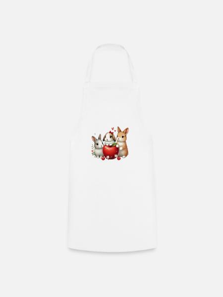 Rabbit - Kochschürze - Weiß