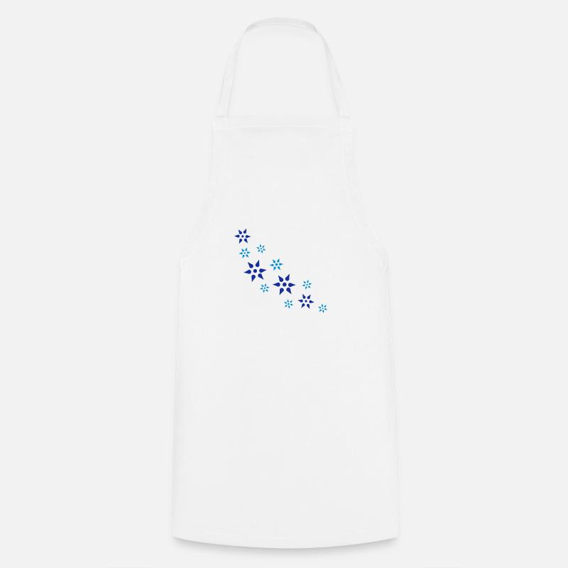 Snowflakes - Cooking Apron - white