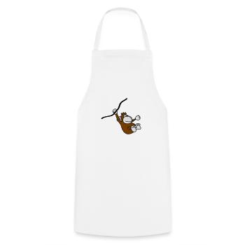 ape - Cooking Apron - white - Front - AI Model Male 185 dark (185cm)