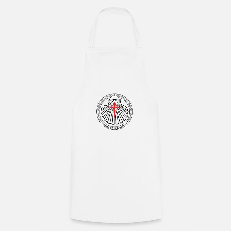 Croix St Jacques 3 - Tablier de cuisine - blanc