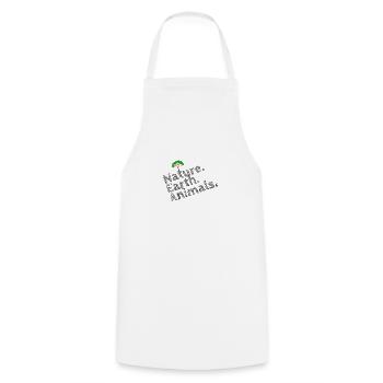 Nature, earth, animals - Cooking Apron - white - Front - AI Model Male 185 dark (185cm)