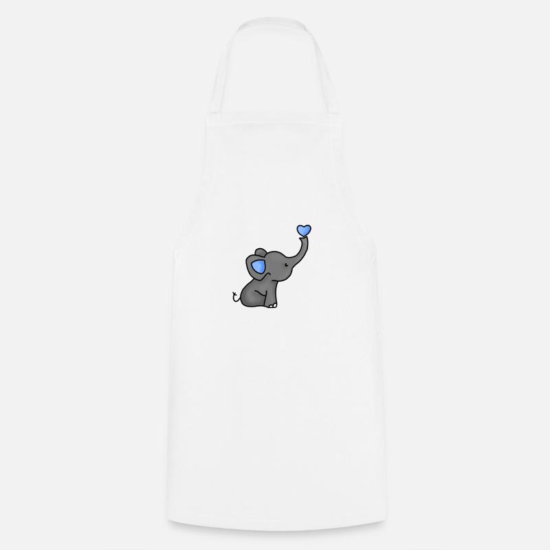 Bébé éléphant - Tablier de cuisine - blanc