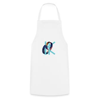 OK - Cooking Apron - white - Front - AI Model Male 185 dark (185cm)