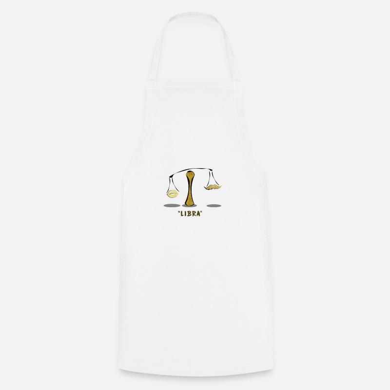 Zodiac Libra - Cooking Apron - white