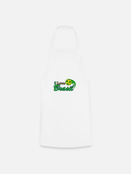 Brasil Geschenkidee - Kochschürze - Weiß