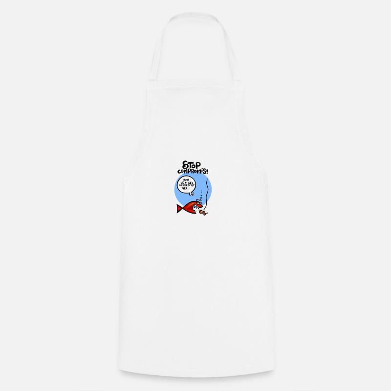 Stop compromis - Tablier de cuisine - blanc