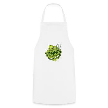 Tennis Motivational Gift T-Shirt - Cooking Apron - white - Front - AI Model Male 185 dark (185cm)