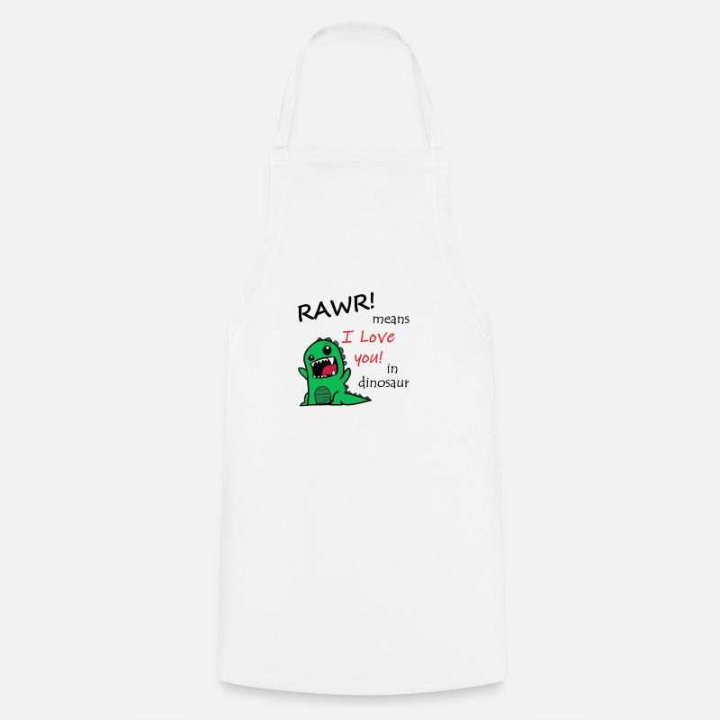 Rawr! - Cooking Apron - white