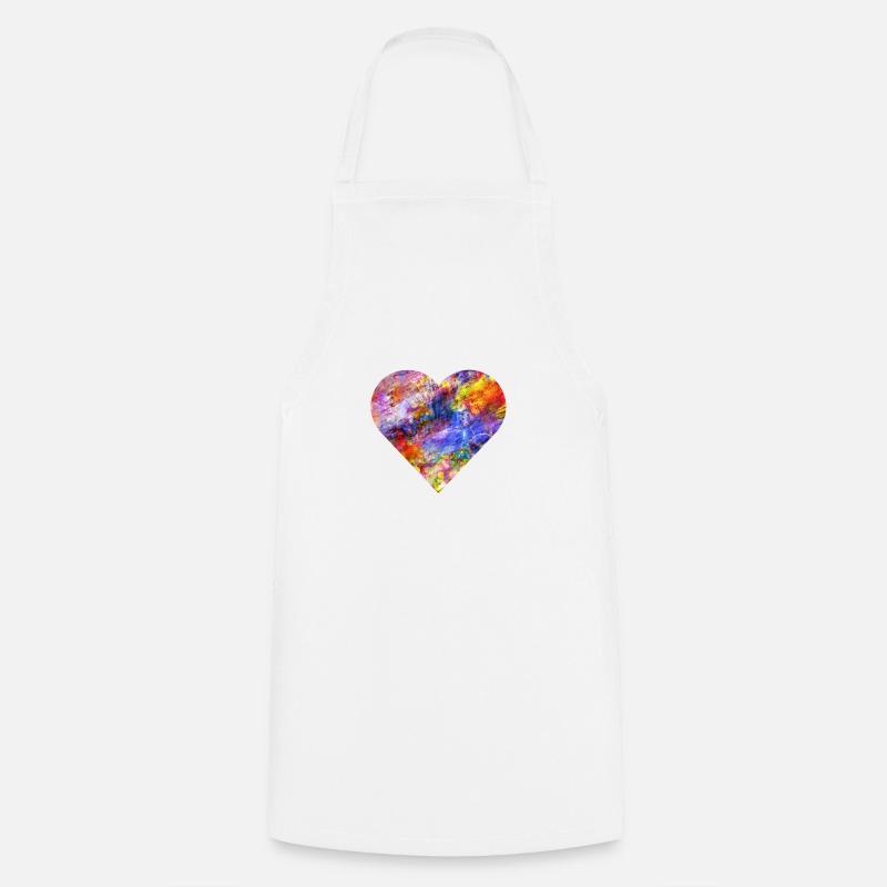J’aime la couleur - Tablier de cuisine - blanc
