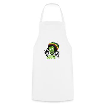 Reggae zombie - Cooking Apron - white - Front - AI Model Male 185 dark (185cm)